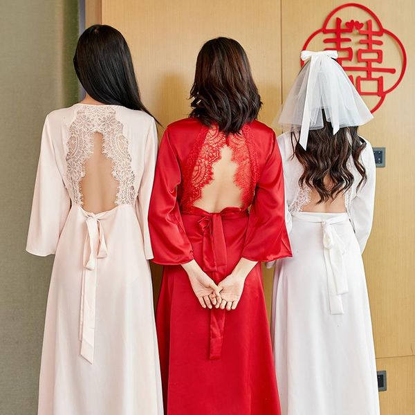 women v-neck home sleepwear clothing intimate lingerie lace backless, Black;red
women v-neck home sleepwear clothing intimate lingerie lace backless, Black;red