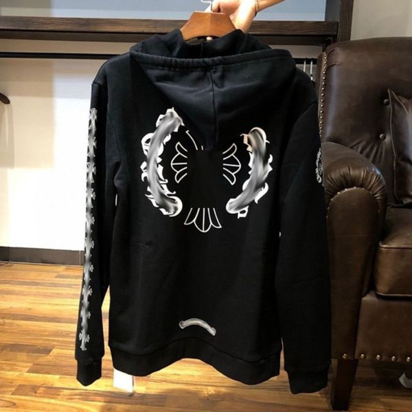 classic luxury men's jackets fashion sweatshirts brand ch zipper hoodies women men pullover hooded designer horseshoe sweater loose jac, Black;brown
classic luxury men's jackets fashion sweatshirts brand ch zipper hoodies women men pullover hooded designer horseshoe sweater loose jac, Black;brown