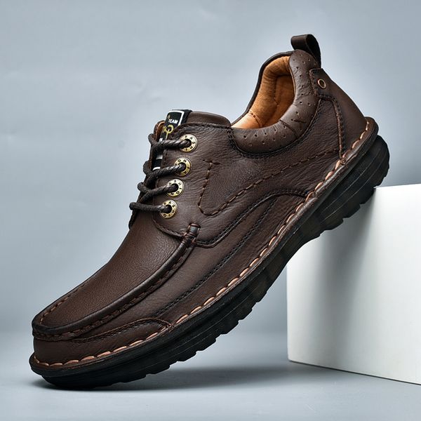 leather shoes autumn dark brown 2022 hand sewn lightweight breathable wear-resistant antiskid dirt resistant leather soft sole elastic belt, Red;white
leather shoes autumn dark brown 2022 hand sewn lightweight breathable wear-resistant antiskid dirt resistant leather soft sole elastic belt, Red;white
