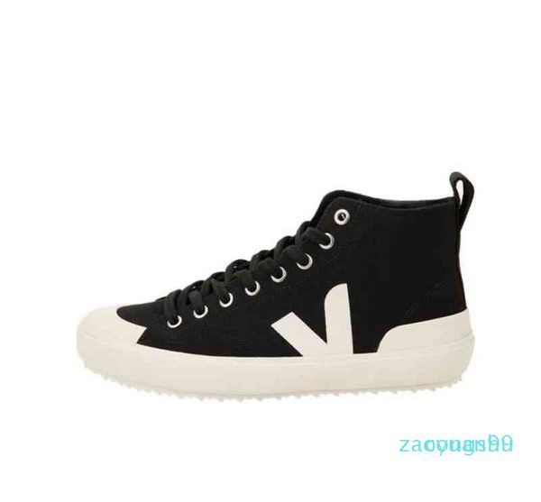 shoes veja casual men's and women's high fabric classic letter v round head lace up 3, Black
shoes veja casual men's and women's high fabric classic letter v round head lace up 3, Black