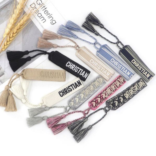 luxury brand braided bracelet adjustable woven friendship bangle for womens mens designer letter embroidery rope bracelets jewelry gift code, Golden;silver
luxury brand braided bracelet adjustable woven friendship bangle for womens mens designer letter embroidery rope bracelets jewelry gift code, Golden;silver