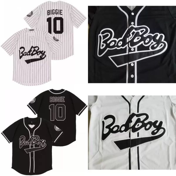 college wear baseballbiggie smalls 10 bad boy white baseball jersey includes patch white black fashion double stitched high quality
college wear baseballbiggie smalls 10 bad boy white baseball jersey includes patch white black fashion double stitched high quality