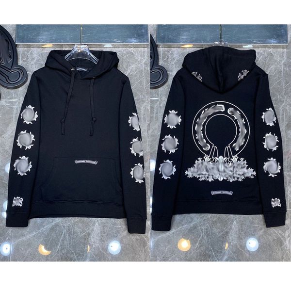 luxury classic men's sweatshirts ch designer hoodie fashion men women horseshoe sanskrit loose zipper jacket pullover hooded coat swea, Black
luxury classic men's sweatshirts ch designer hoodie fashion men women horseshoe sanskrit loose zipper jacket pullover hooded coat swea, Black