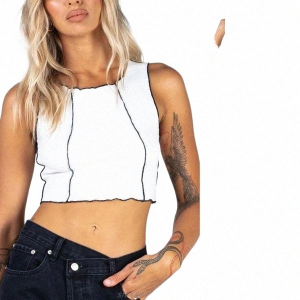 women's tanks & camis women's tanks & camis women sleeveless o-neck crop contrast color ruffle trim striped mini tank vest harajuk, White
women's tanks & camis women's tanks & camis women sleeveless o-neck crop contrast color ruffle trim striped mini tank vest harajuk, White