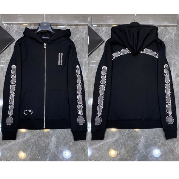 men's fashion luxury sweatshirts classic ch zipper hoodies women men loose pullover hooded designer horseshoe sanskrit hoodie sweater j, Black
men's fashion luxury sweatshirts classic ch zipper hoodies women men loose pullover hooded designer horseshoe sanskrit hoodie sweater j, Black