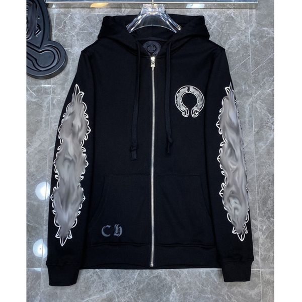 men's classic luxury jackets fashion sweatshirts brand ch zipper hoodies women men pullover hooded designer horseshoe sweater loose jac, Black;brown
men's classic luxury jackets fashion sweatshirts brand ch zipper hoodies women men pullover hooded designer horseshoe sweater loose jac, Black;brown