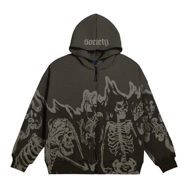mens hoodies sweatshirts streetwear crewneck skeleton hoodie couple style y2k retro hoodie zipper oversized sweatshirt gothic 220831, Black
mens hoodies sweatshirts streetwear crewneck skeleton hoodie couple style y2k retro hoodie zipper oversized sweatshirt gothic 220831, Black