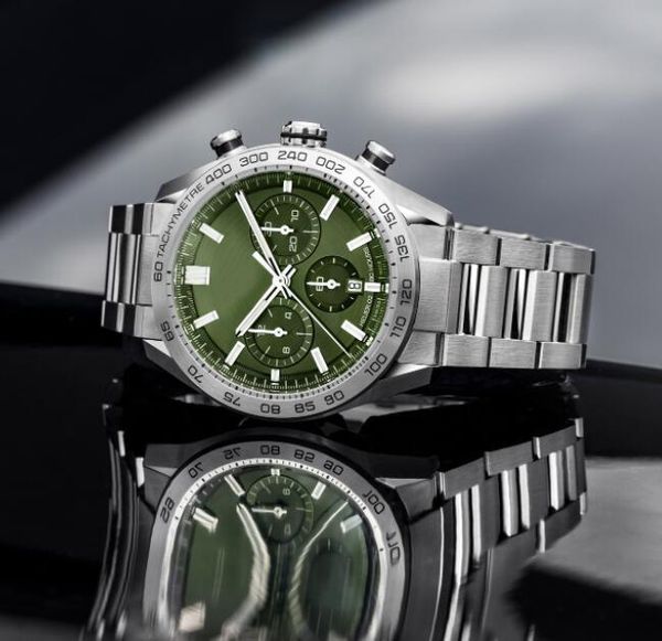 mens watch fully automatic mechanical movement 42mm super domineering green dial watches waterproof luminous business wristwatch for man, Slivery;brown
mens watch fully automatic mechanical movement 42mm super domineering green dial watches waterproof luminous business wristwatch for man, Slivery;brown
