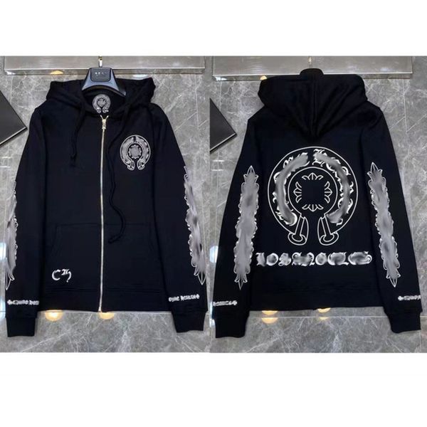 luxury men's classic jackets fashion sweatshirts brand ch zipper hoodies women men pullover hooded designer horseshoe sweater loose jac, Black;brown
luxury men's classic jackets fashion sweatshirts brand ch zipper hoodies women men pullover hooded designer horseshoe sweater loose jac, Black;brown