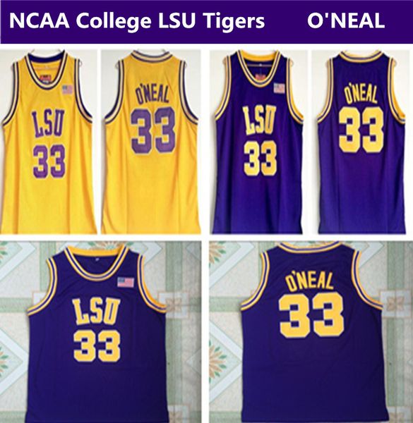men s ncaa college lsu tigers #33 shaq o neal purple yellow basketball jersey, Black
men s ncaa college lsu tigers #33 shaq o neal purple yellow basketball jersey, Black