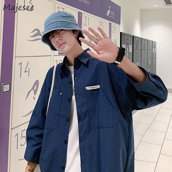 men s casual shirts men korean fashion plus size 3xl summer all match letter spliced irregular pockets cargo outerwear high street 220901, White;black
men s casual shirts men korean fashion plus size 3xl summer all match letter spliced irregular pockets cargo outerwear high street 220901, White;black