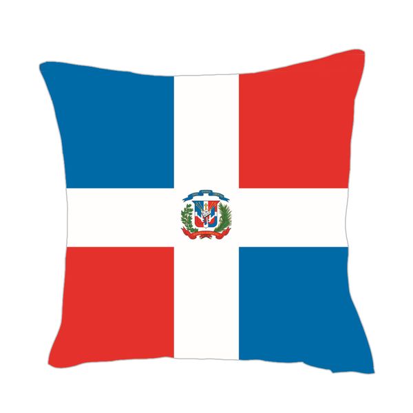 the dominican republic flag throwpillow cover factory supply good price polyester satin pillow cover
the dominican republic flag throwpillow cover factory supply good price polyester satin pillow cover