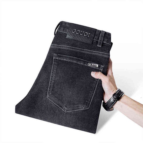jeans gouoi men's autumn and winter fashion youth elastic slim fit small feet high-end brand pantsrtdn, Blue
jeans gouoi men's autumn and winter fashion youth elastic slim fit small feet high-end brand pantsrtdn, Blue
