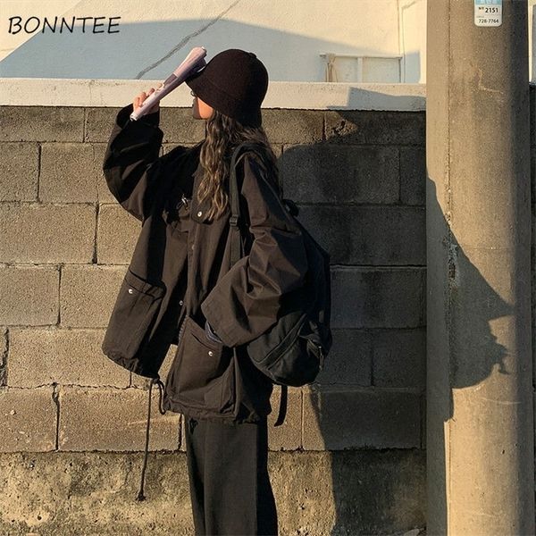 womens jackets basic jackets women spring autumn cargo coats loose bf harajuku outerwear double layer casual streetwear bf 220901, Black;brown
womens jackets basic jackets women spring autumn cargo coats loose bf harajuku outerwear double layer casual streetwear bf 220901, Black;brown