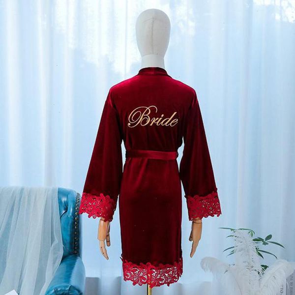 velour lace womens sleepwear burgundy bride bridesmaid wedding robe casual, Black;red
velour lace womens sleepwear burgundy bride bridesmaid wedding robe casual, Black;red