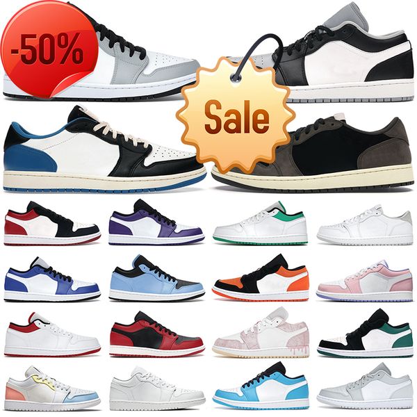 boots men women 1s low basketball shoes jumpman 1 cactus jack game royal black white grey light smoke paint drip reverse bred mens trainers
boots men women 1s low basketball shoes jumpman 1 cactus jack game royal black white grey light smoke paint drip reverse bred mens trainers