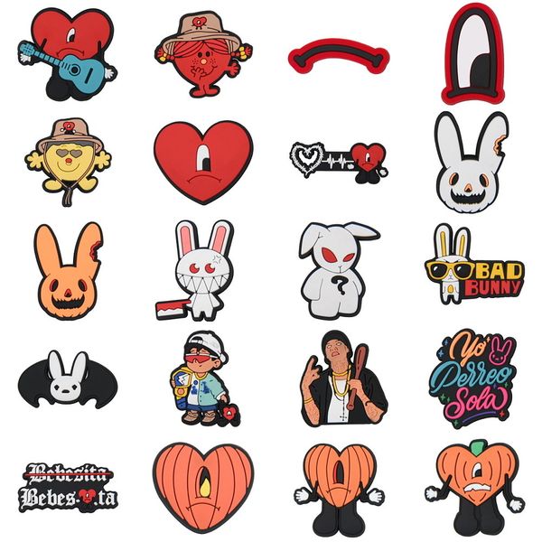2022 unn new designer bad bunny halloween witches pvc croc shoe charms all in stock fast delivery, White;pink
2022 unn new designer bad bunny halloween witches pvc croc shoe charms all in stock fast delivery, White;pink