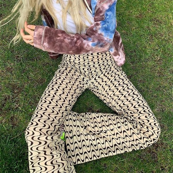 women's pants capris ladies casual boot color block wave print high waist trousers summer and autumn street personality 220901, Black;white
women's pants capris ladies casual boot color block wave print high waist trousers summer and autumn street personality 220901, Black;white