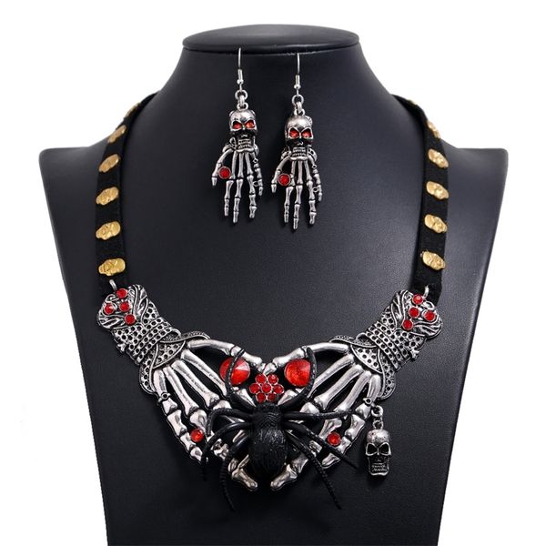 other jewelry sets halloween ghost hand skull spider element pendants necklace goth drop earrings accessories set for party 220901, Silver
other jewelry sets halloween ghost hand skull spider element pendants necklace goth drop earrings accessories set for party 220901, Silver