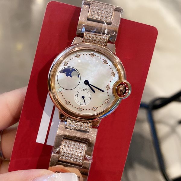 6 styles 36mm luxury womens diamonds watch rose gold case shell dial nice designer iced out watches quartz movement roman numerals waterproo, Slivery;brown
6 styles 36mm luxury womens diamonds watch rose gold case shell dial nice designer iced out watches quartz movement roman numerals waterproo, Slivery;brown