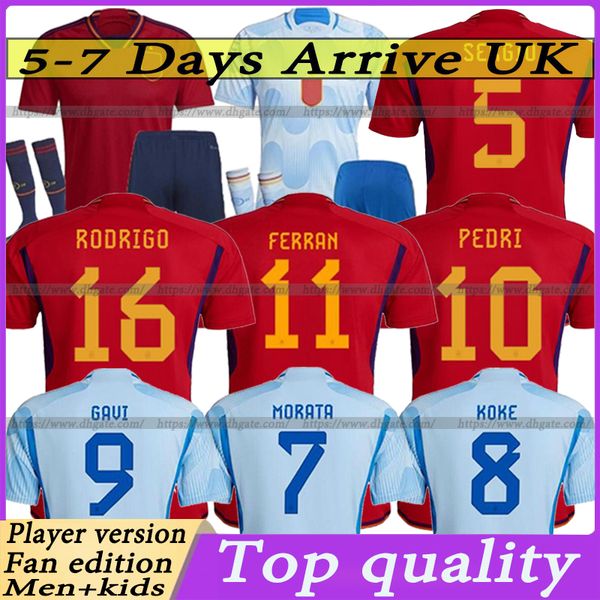 2022 spain soccer jerseys fans player version pedri ansu gavi fati ferran torres morata football shirt koke azpilicueta men and kids kits se, Black;yellow
2022 spain soccer jerseys fans player version pedri ansu gavi fati ferran torres morata football shirt koke azpilicueta men and kids kits se, Black;yellow
