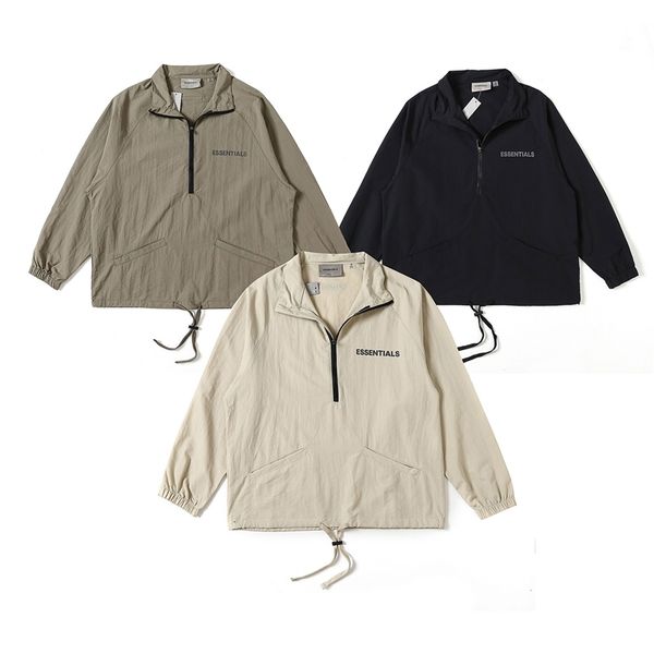 mens jackets essential arrive half zipper jacket mens fashion outdoor jackets loose oversize outwear zip up coat drawstring jacket 220901, Black;brown
mens jackets essential arrive half zipper jacket mens fashion outdoor jackets loose oversize outwear zip up coat drawstring jacket 220901, Black;brown