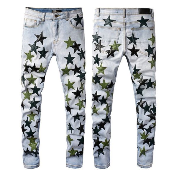 22ss amirs jeans for men tactical pants skinny straight slim hip hop ripped black white rivet patchwork motorcycle biker jean pants size 28-, Black;green
22ss amirs jeans for men tactical pants skinny straight slim hip hop ripped black white rivet patchwork motorcycle biker jean pants size 28-, Black;green