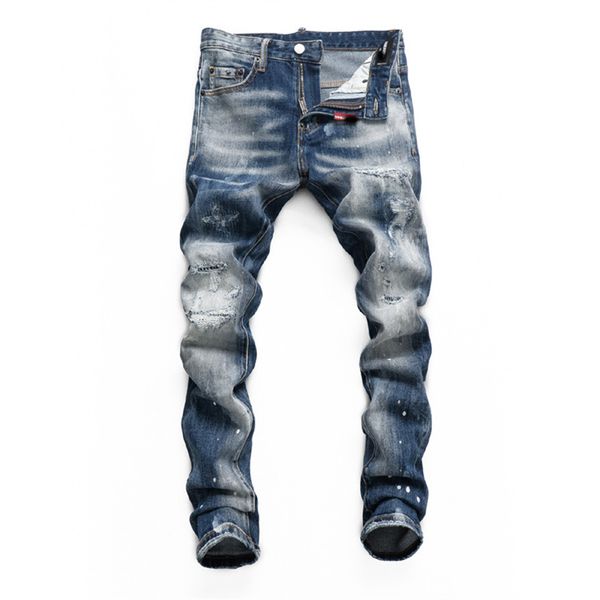 men's jeans tide brand stretch cat whiskers blue grinding white hole casual plus size slim-fit pants
men's jeans tide brand stretch cat whiskers blue grinding white hole casual plus size slim-fit pants