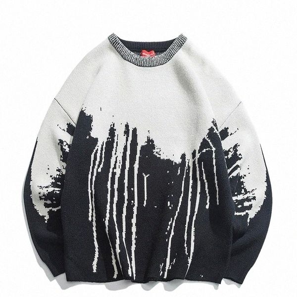 men's sweaters men's sweaters men harajuku vintage patchwork knitted sweater 2022 mens korean fashion y2k pullovers male casual kp, White;black
men's sweaters men's sweaters men harajuku vintage patchwork knitted sweater 2022 mens korean fashion y2k pullovers male casual kp, White;black