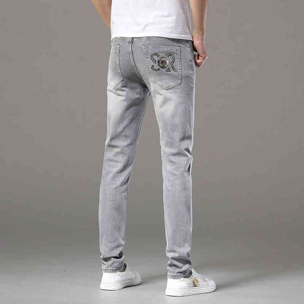 men's jeans jeans young men's korean version elastic slim fit small feet trendy brand long pants cyiq, Blue
men's jeans jeans young men's korean version elastic slim fit small feet trendy brand long pants cyiq, Blue
