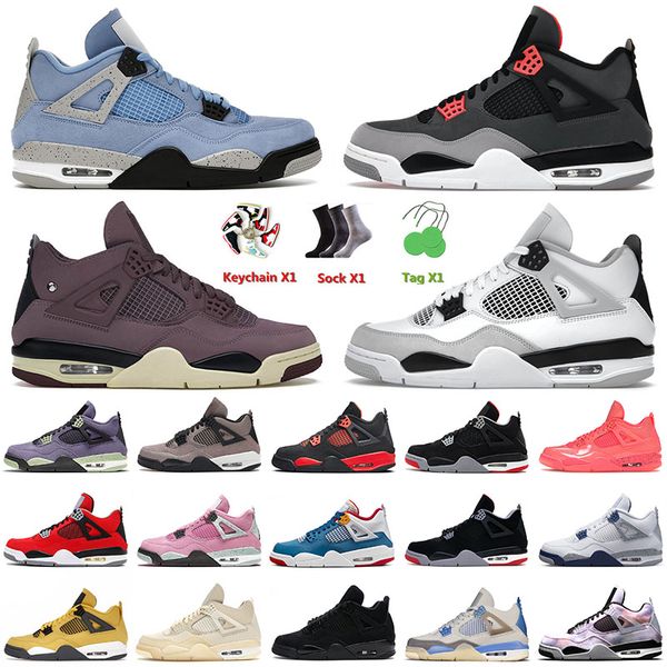 2022 mens basketball shoes 4 4s iv infrared military black violet ore jorden university blue red thunder men women retro sneakers trainers
2022 mens basketball shoes 4 4s iv infrared military black violet ore jorden university blue red thunder men women retro sneakers trainers