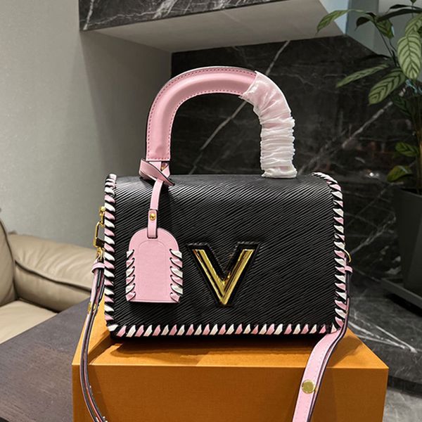 twist crossbody bag lady handbag shoulder bag woven side wallet black pink leather classic knob letter flap purse detachable strap gold hard
twist crossbody bag lady handbag shoulder bag woven side wallet black pink leather classic knob letter flap purse detachable strap gold hard