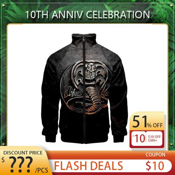 tv same mens cobra print sweatshirt spring autumn kung fu jacket xs-3xl, Black
tv same mens cobra print sweatshirt spring autumn kung fu jacket xs-3xl, Black