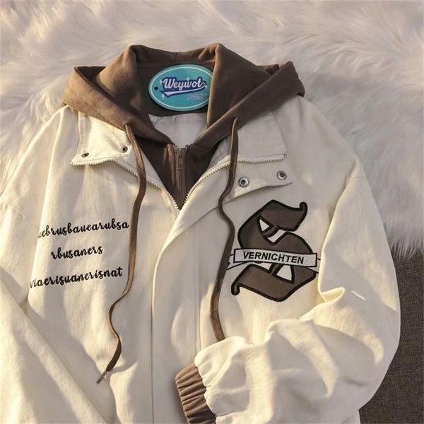 womens jackets american winter street printed loose lazy wind bf fashion brand thin casual embroidery women plush retro jacket coat 220901, Black;brown
womens jackets american winter street printed loose lazy wind bf fashion brand thin casual embroidery women plush retro jacket coat 220901, Black;brown