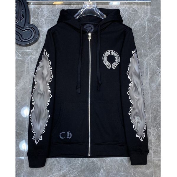 men's classic luxury jackets fashion sweatshirts brand ch zipper hoodies women men pullover hooded designer horseshoe sweater loose jac, Black;brown
men's classic luxury jackets fashion sweatshirts brand ch zipper hoodies women men pullover hooded designer horseshoe sweater loose jac, Black;brown