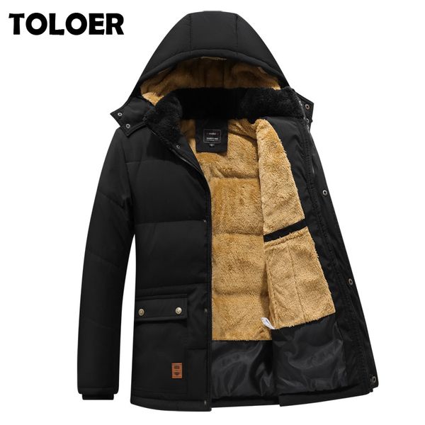mens down parkas mens thick fleece parka business classic hooded removable streetwear solid color windproof coats winter parka men clothing, Black
mens down parkas mens thick fleece parka business classic hooded removable streetwear solid color windproof coats winter parka men clothing, Black