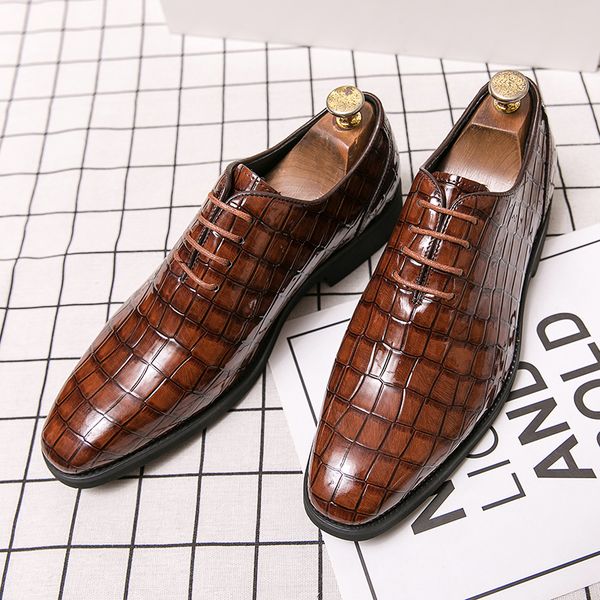 Oxford Shoes Men Shoes Classic Solid Color Stone Pattern PU Simple Lace-up Fashion Business Casual Shoes Party Daily AD077, Clear
Oxford Shoes Men Shoes Classic Solid Color Stone Pattern PU Simple Lace-up Fashion Business Casual Shoes Party Daily AD077, Clear
