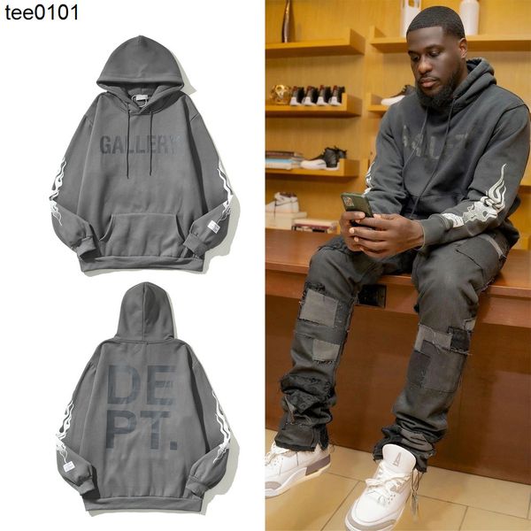 galery dept flame hoodies arm letter printed hoodie hip hop hoodie jacket, Black
galery dept flame hoodies arm letter printed hoodie hip hop hoodie jacket, Black