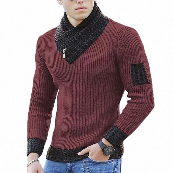 men's sweaters men's sweaters long sleeve scarf collar color block sweater autumn and winter casual slim knit pullover harajuku d1, White;black
men's sweaters men's sweaters long sleeve scarf collar color block sweater autumn and winter casual slim knit pullover harajuku d1, White;black