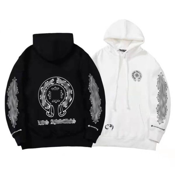 men's classic luxury sweatshirts brand ch designer hoodie fashion men women horseshoe loose zipper jacket pullover hooded coat sweater, Black
men's classic luxury sweatshirts brand ch designer hoodie fashion men women horseshoe loose zipper jacket pullover hooded coat sweater, Black