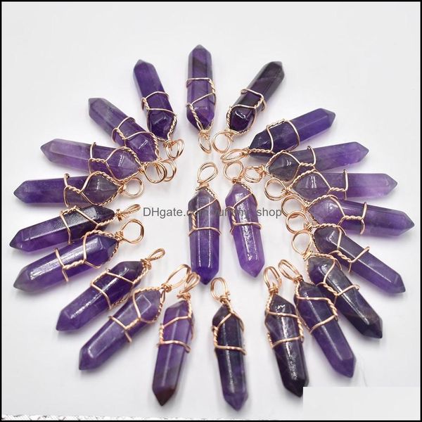 charms amethyst stone pillar shape point pendum charms handmade gold color iron wire pendants for fashion jewelry making wholesale dr dh1tc, Bronze;silver
charms amethyst stone pillar shape point pendum charms handmade gold color iron wire pendants for fashion jewelry making wholesale dr dh1tc, Bronze;silver