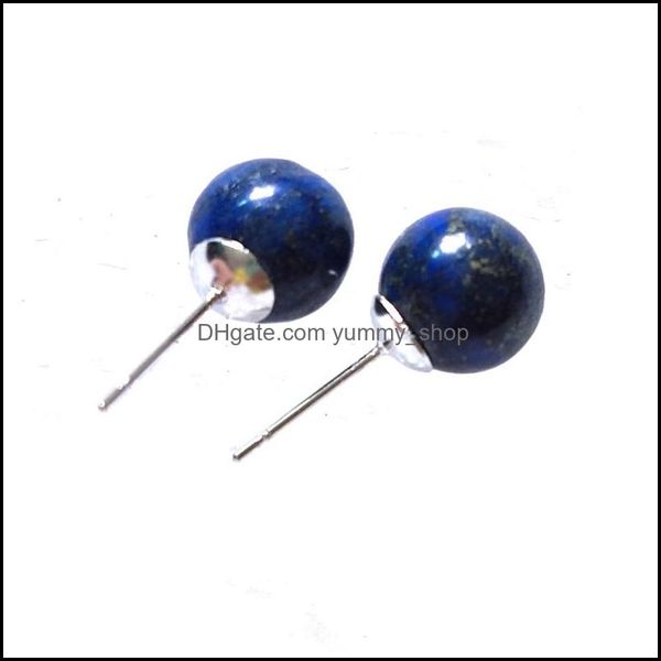 stud 10mm lapis lazi stone stud earrings healing crystal quartzs round ball beads fashion ear jewlry for women girl wholesale drop de dhzwm, Golden;silver
stud 10mm lapis lazi stone stud earrings healing crystal quartzs round ball beads fashion ear jewlry for women girl wholesale drop de dhzwm, Golden;silver