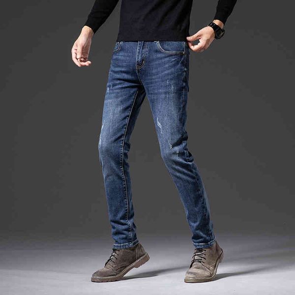 men's jeans summer jeans men's korean version elastic slim fit brand pants mey4, Blue
men's jeans summer jeans men's korean version elastic slim fit brand pants mey4, Blue