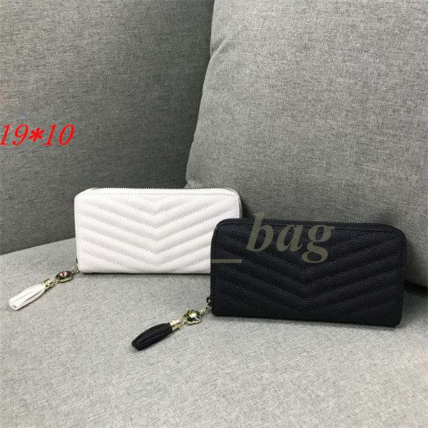 designer fashion women clutch wallet caviar wallets long classical coins purse with pendant white black color304v, Red;black
designer fashion women clutch wallet caviar wallets long classical coins purse with pendant white black color304v, Red;black