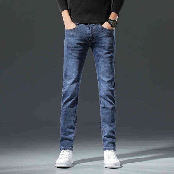 men's jeans summer men's jeans korean embroidered slim fitting feet elastic youth high-end brand pants 75t4, Blue
men's jeans summer men's jeans korean embroidered slim fitting feet elastic youth high-end brand pants 75t4, Blue
