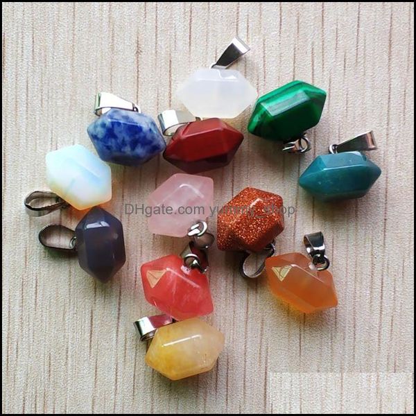 charms small assorted natural stone pillar charms chakra hexagonal prism healing reiki point pendants for necklace jewelry making dro dhcq0, Bronze;silver
charms small assorted natural stone pillar charms chakra hexagonal prism healing reiki point pendants for necklace jewelry making dro dhcq0, Bronze;silver