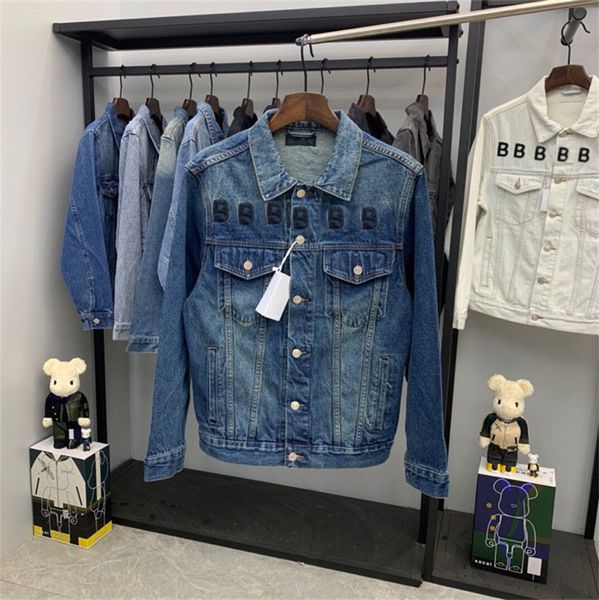 hand washed denim jacket with embroidered lettered chest jeans jackets casual for men and women and matching, Black;brown
hand washed denim jacket with embroidered lettered chest jeans jackets casual for men and women and matching, Black;brown