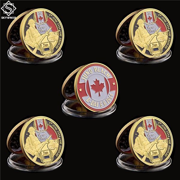 5pcs d-day normandy juno beach military craft canadian 2rd infantry division gold plated memorial challenge coin collectibles249h
5pcs d-day normandy juno beach military craft canadian 2rd infantry division gold plated memorial challenge coin collectibles249h