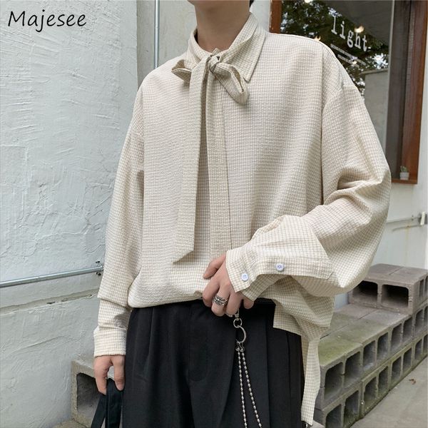 men s casual shirts plaid men simple korean style all match college spring basic loose fashion single breasted design 220901, White;black
men s casual shirts plaid men simple korean style all match college spring basic loose fashion single breasted design 220901, White;black