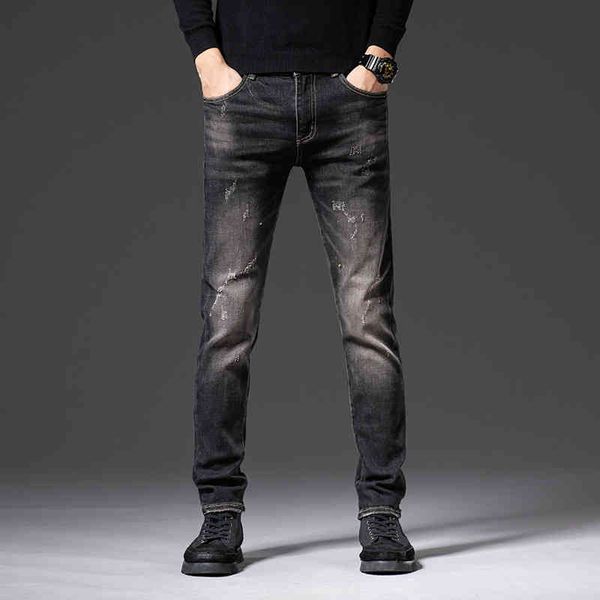 men's jeans summer jeans men's korean version printed glue hand wipe elastic slim fit small foot brand pants 5og2, Blue
men's jeans summer jeans men's korean version printed glue hand wipe elastic slim fit small foot brand pants 5og2, Blue